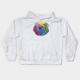 Rainbow Rose Kids Hoodie